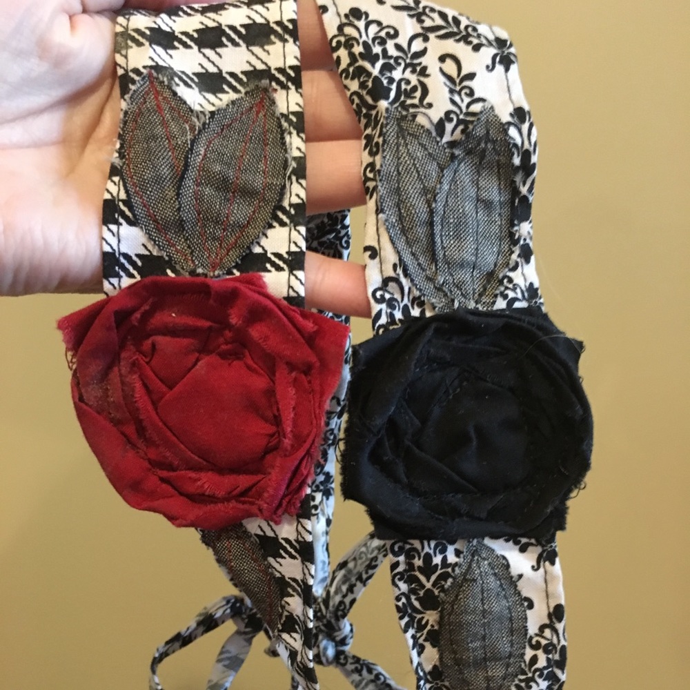 Tie headbands handmade/hand-stitched